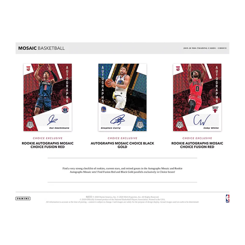 2019/20 Panini Mosaic Basketball Choice Case (20 CT)