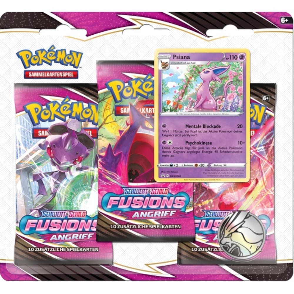 Pokemon fusion attack 3er Blister Psiana