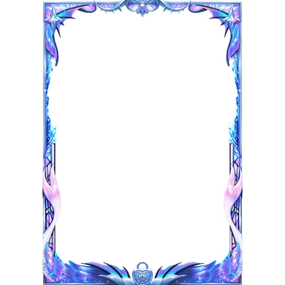 Mana Moon Border Sleeves Aquastrians 70 pieces