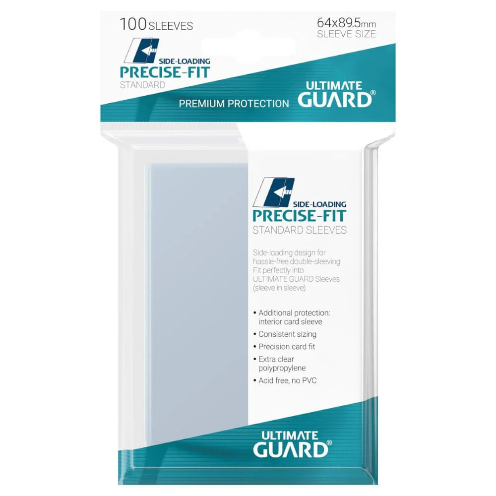 Ultimate Guard Standard Size Precise Fit Side Loading Sleeves 100 pieces