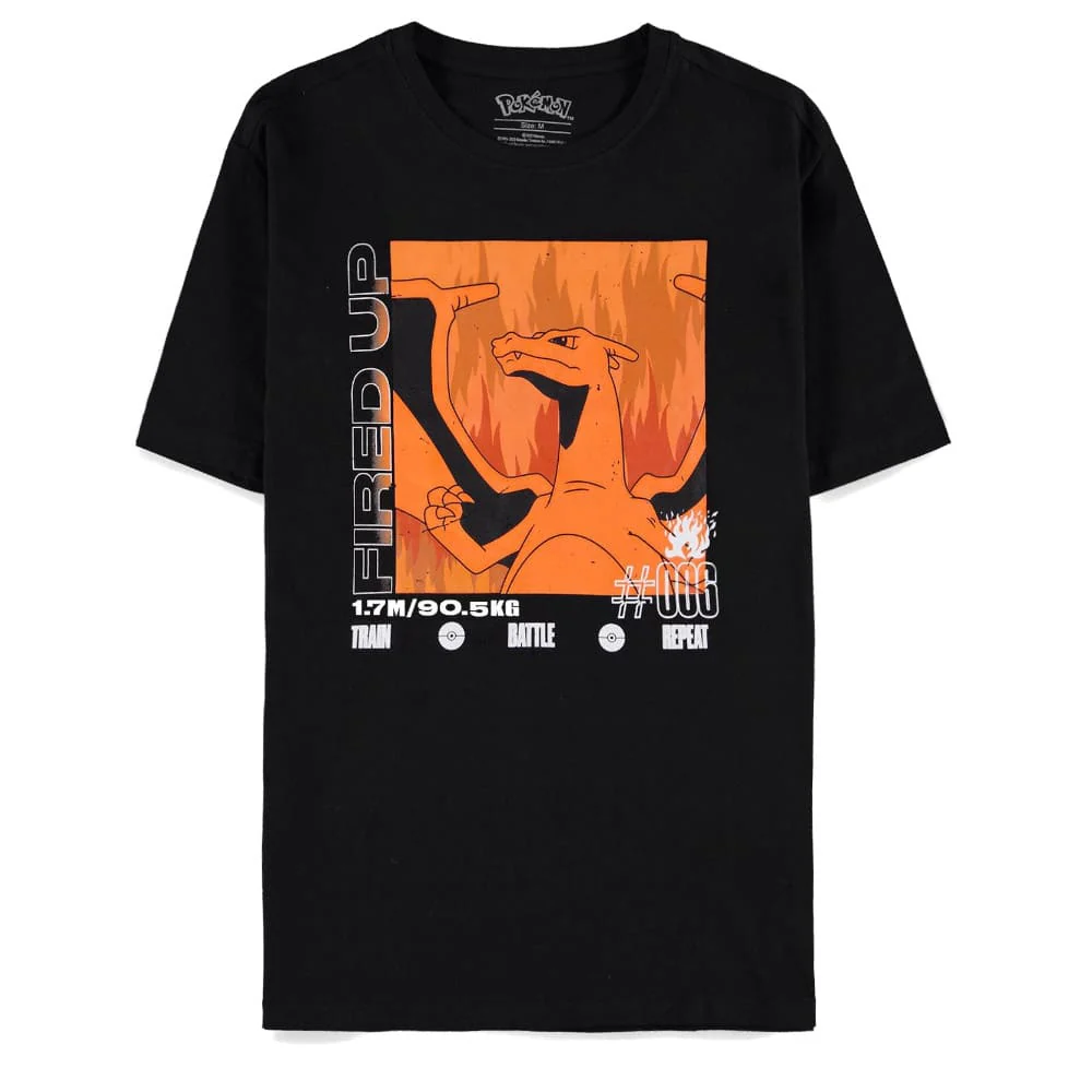 Pokémon T-Shirt Charizard Black (Men's)