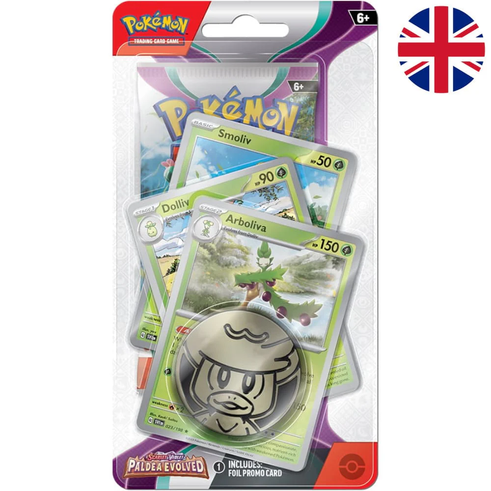 Pokemon Paldea Evolved Premium Checklane Blister Arboliva