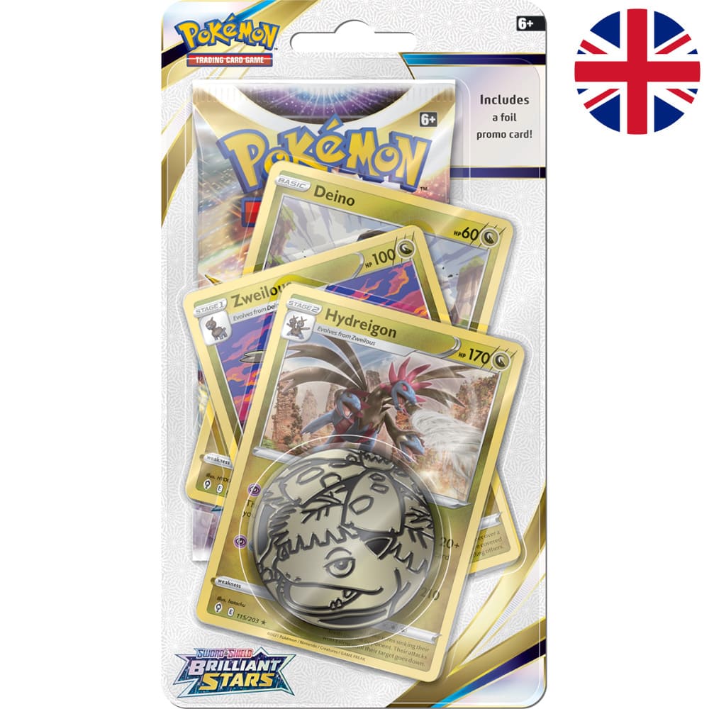 Pokemon Brilliant Stars Premium Checklane Blister Hydreigon