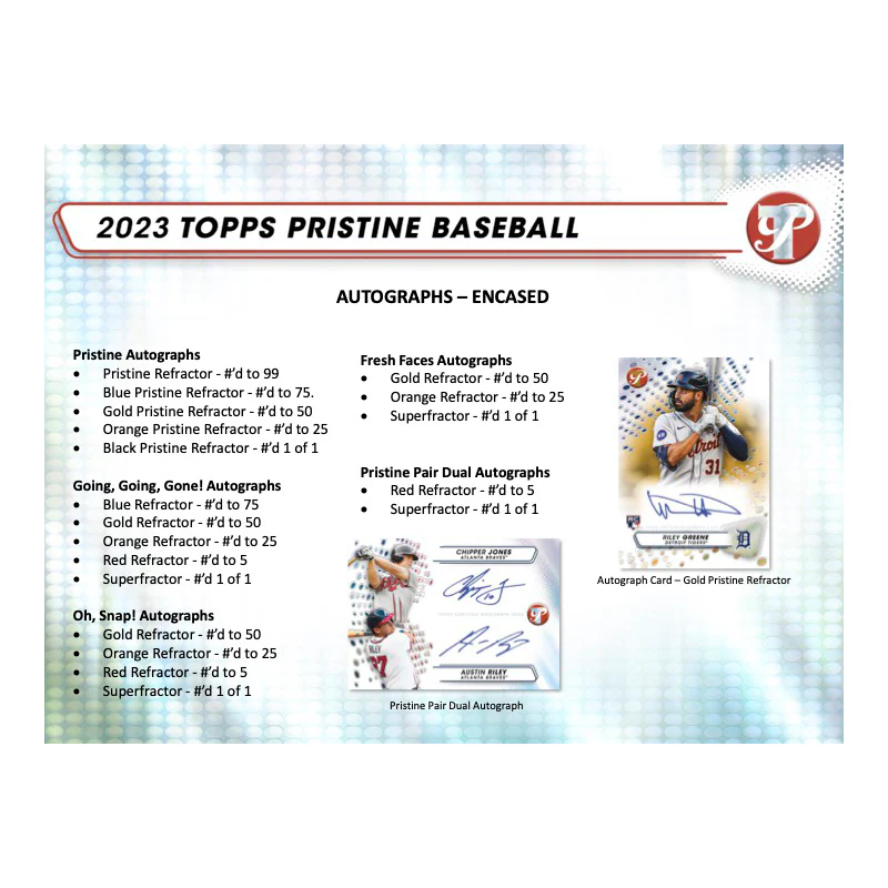 2023 Topps Pristine Baseball Hobby 8 Box Case