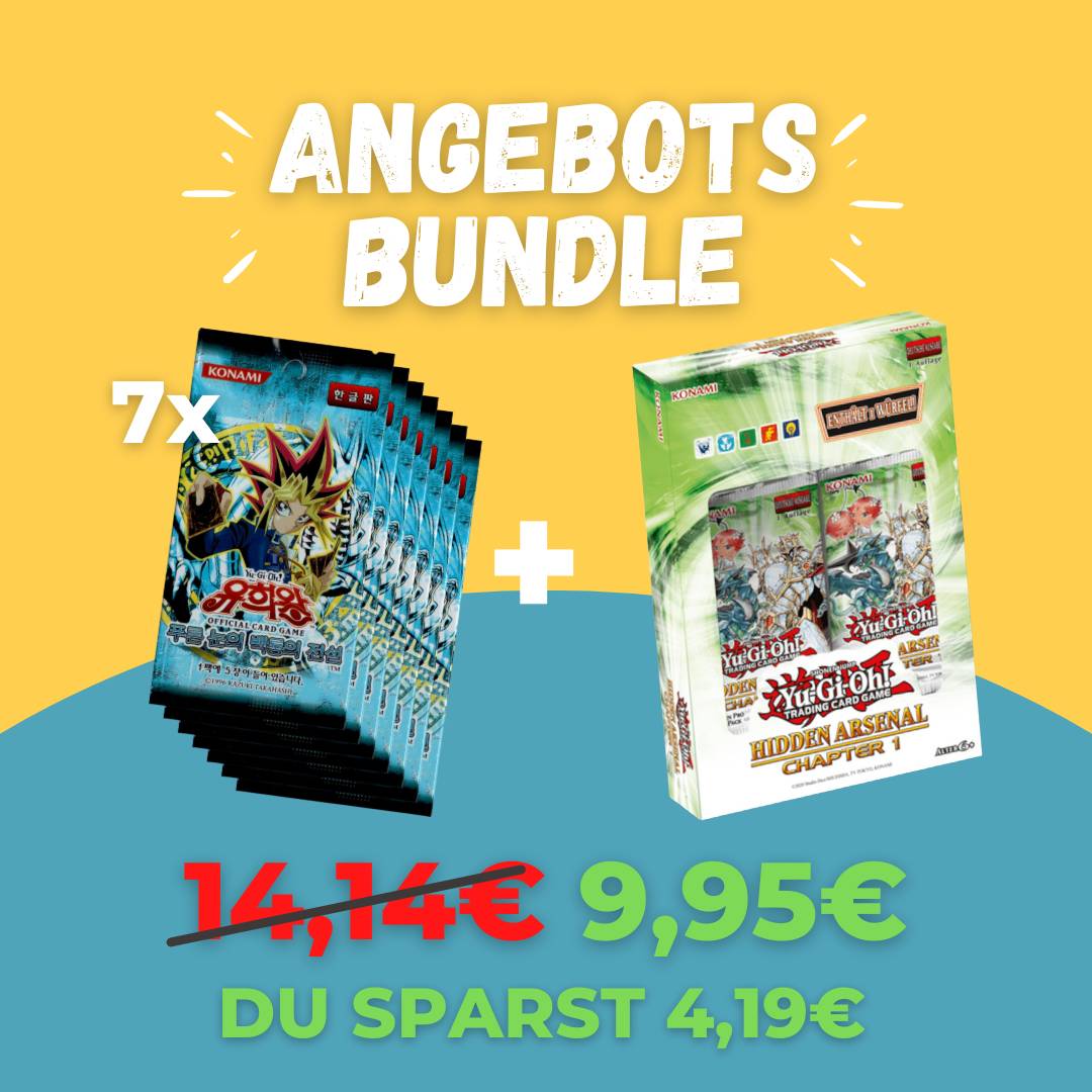 7 x Legend of Blue Eyes Booster Koreanisch & Hidden Arsenal Box Angebots-Bundle