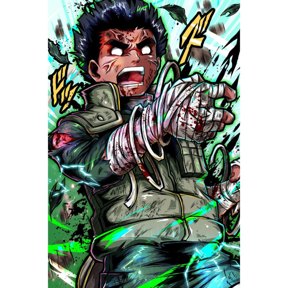 Acrylic Art Naruto Green Lee