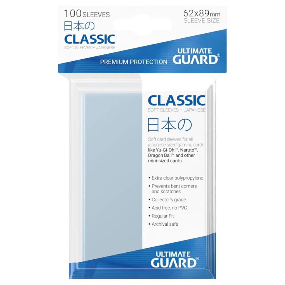 Ultimate Guard Japanese Size Classic Sleeves 100 pieces