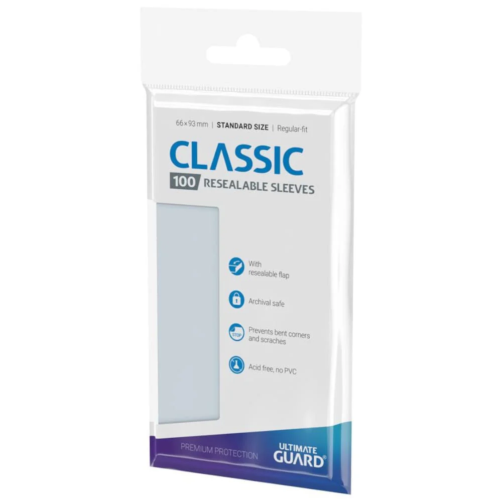 Ultimate Guard Standard Size Classic Resealable Sleeves 100 pieces