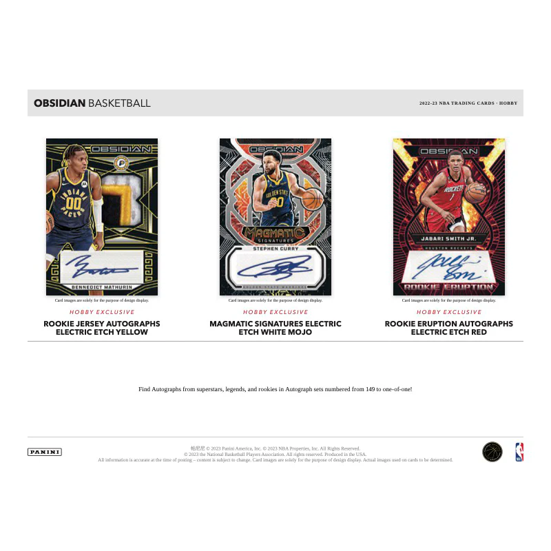 2022/23 Panini Obsidian Basketball Hobby 12 Box Case