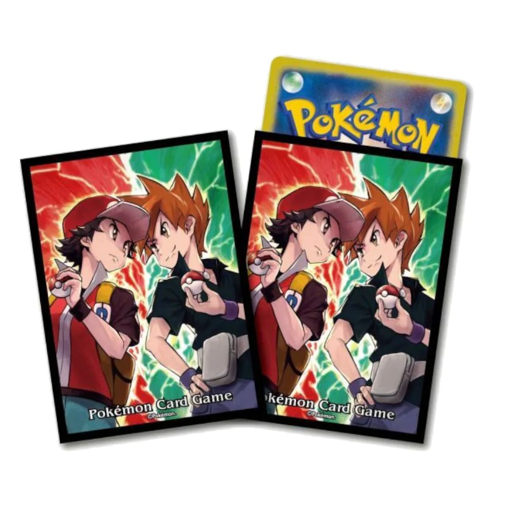 Pokemon Center Sleeves Red & Green 64 pieces