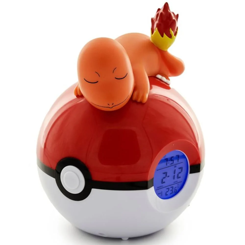Pokemon Pokeball alarm clock with light function Charmander 18cm