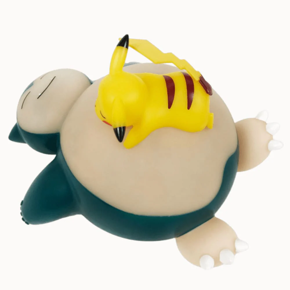 Pokemon LED light Relaxo and Pikachu Sleeping 25 cm