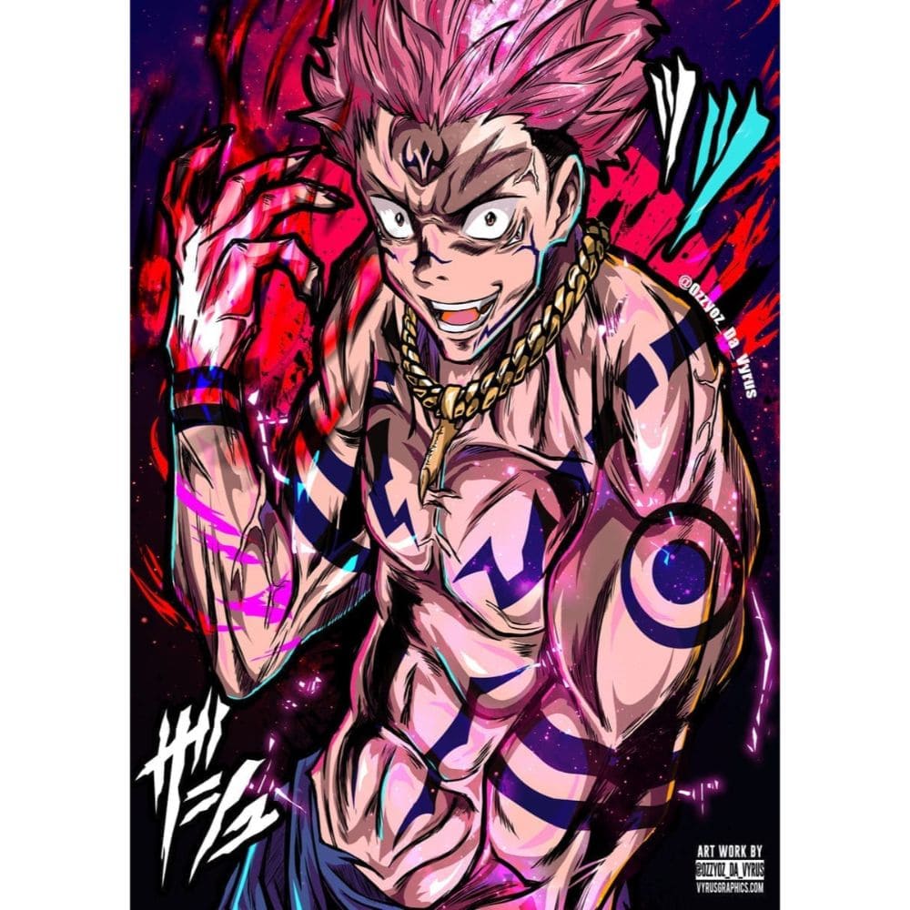 Acrylic Art Jujutsu Kaisen Demon Fingers