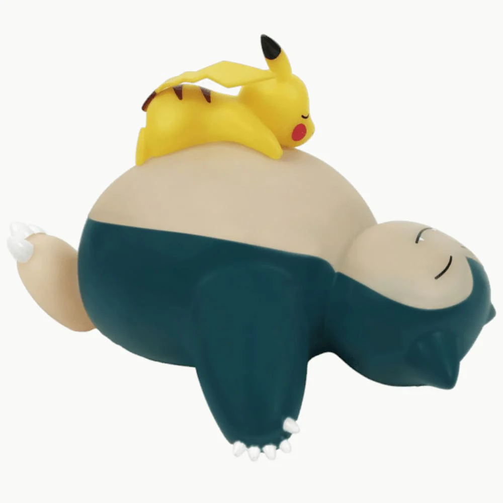 Pokemon LED light Relaxo and Pikachu Sleeping 25 cm