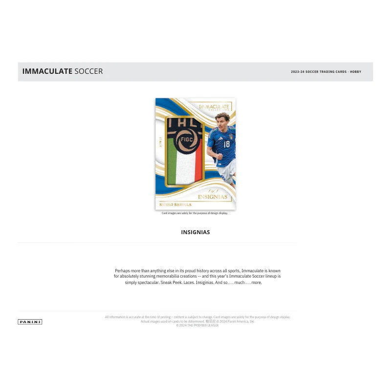2024 Panini Immaculate Soccer Hobby 6 Box Case