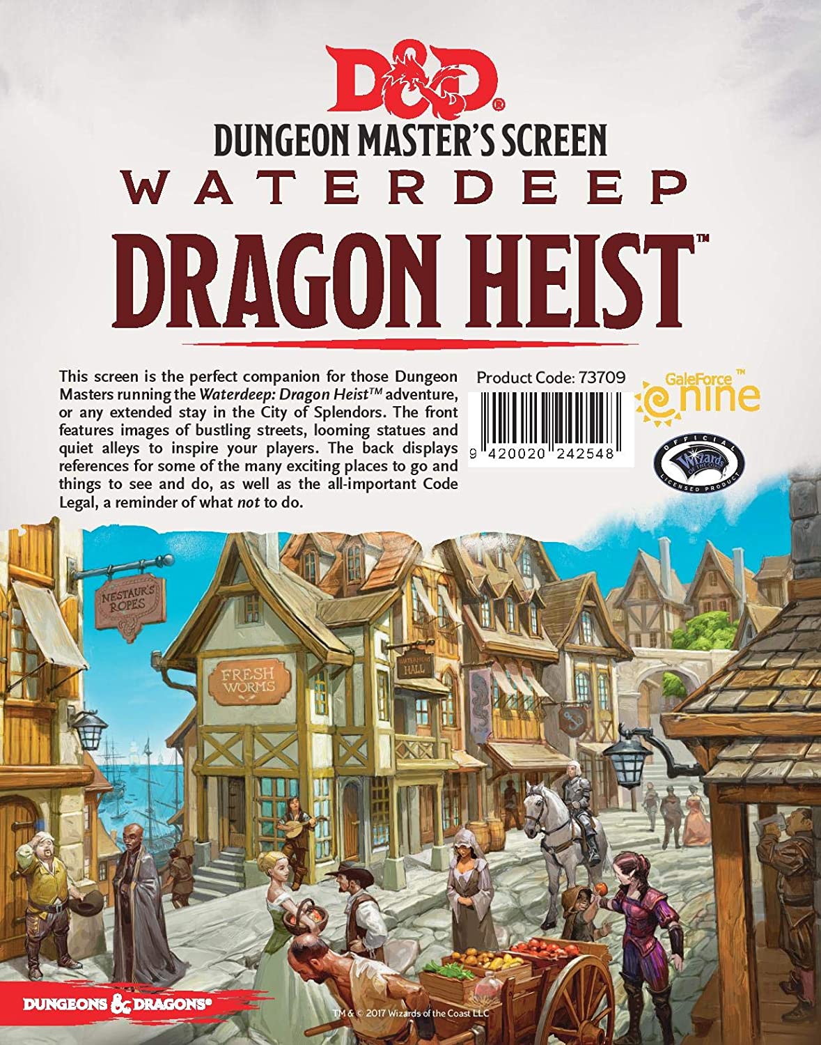 WATERDEEP DRAGON HEIST DM SCREEN