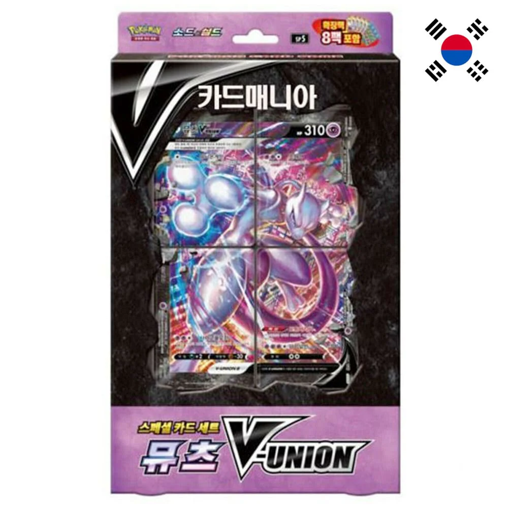 Pokemon Mewtwo V-Union Special Card Set Korean