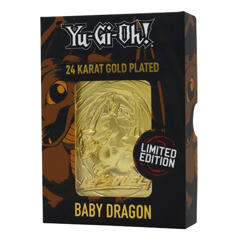 Yu-Gi-Oh! 24k Gold Plated Collectible Baby Dragon
