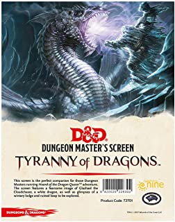 TYRANNY OF DRAGONS DM SCREEN
