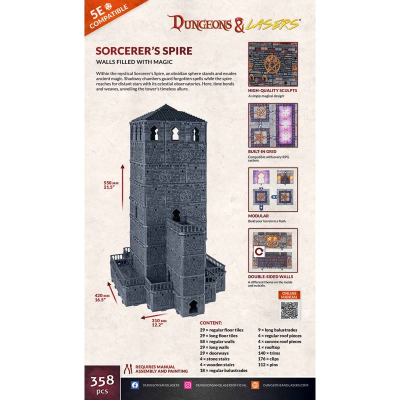 DUNGEONS & LASERS SORCERER'S SPIRE