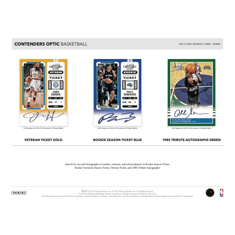 2022/23 Panini Contenders Optic Basketball Hobby 20 Box Case
