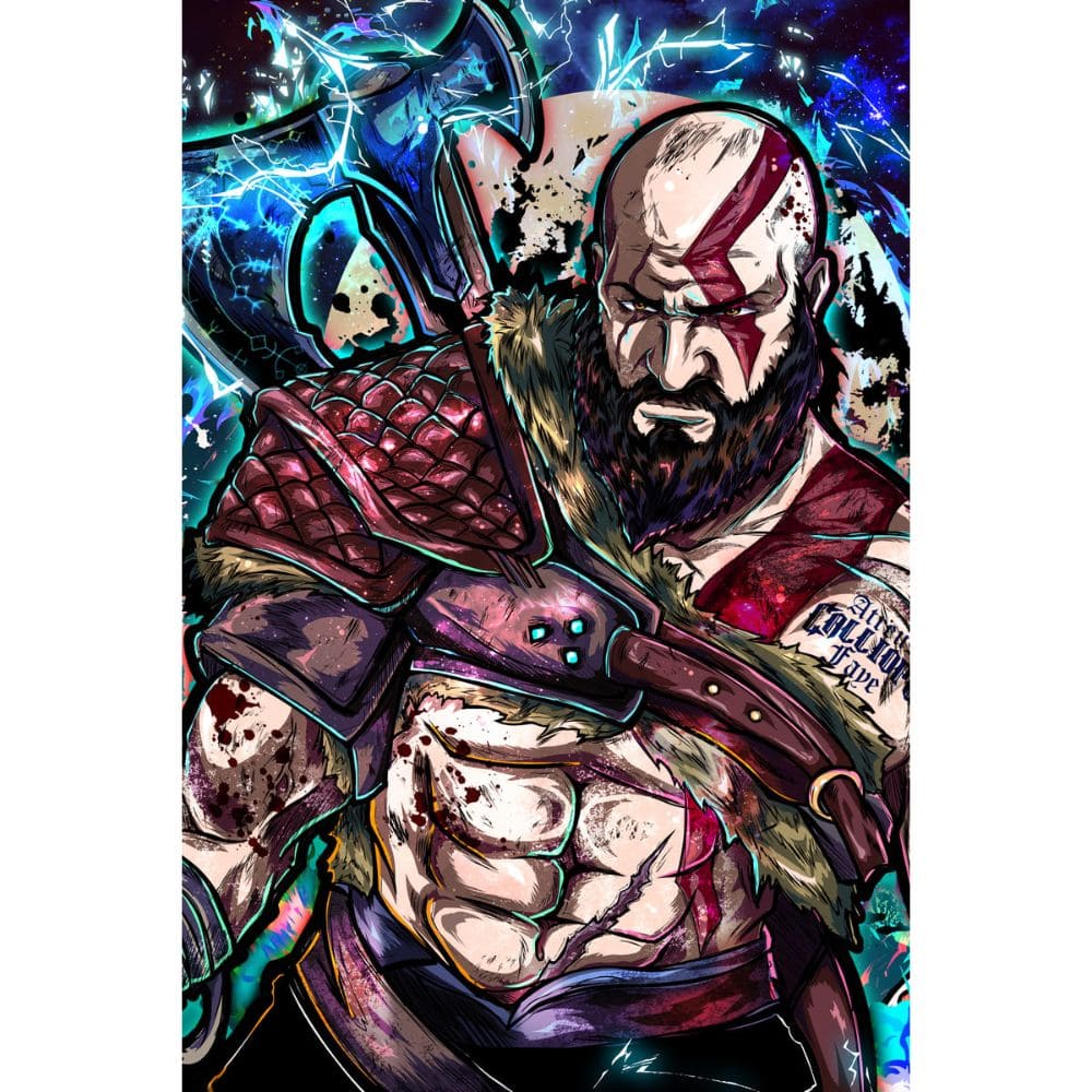 Acrylic Art God of War Kratos Demigod