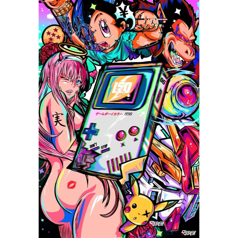 Acrylic Art Nintendo Game Room Madness