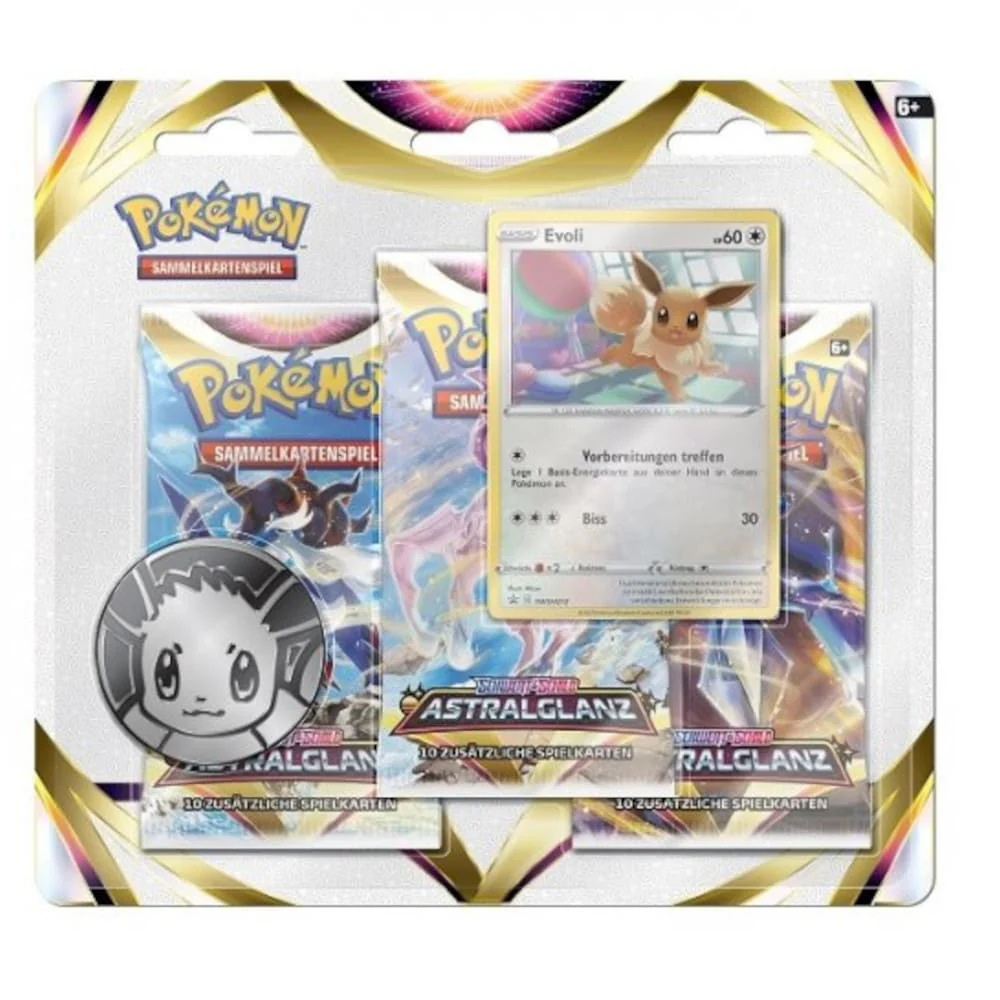 Pokemon astral glow 3er Blister Eevee