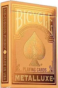 BICYCLE PLAYING CARDS METALLUXE ORANGE