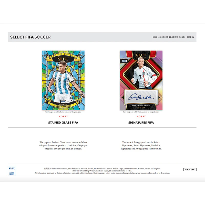 2022/23 Panini Select FIFA Soccer Hobby Box