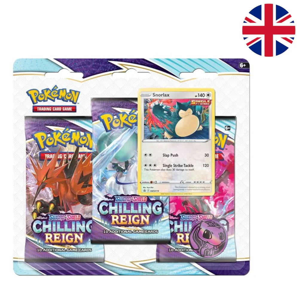 Pokemon Chilling Reign 3-Pack Blister Snorlax