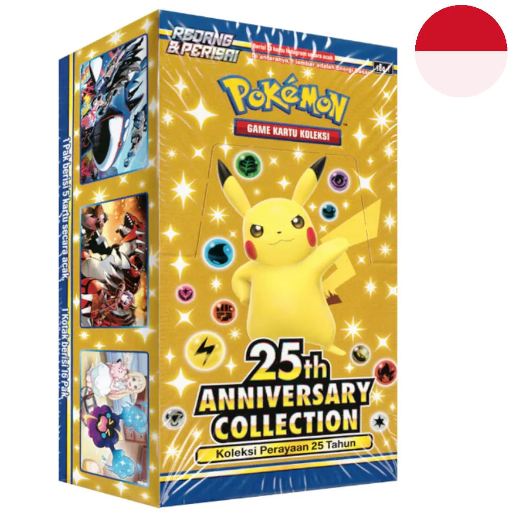 Pokemon 25th Anniversary 16 display Indonesian