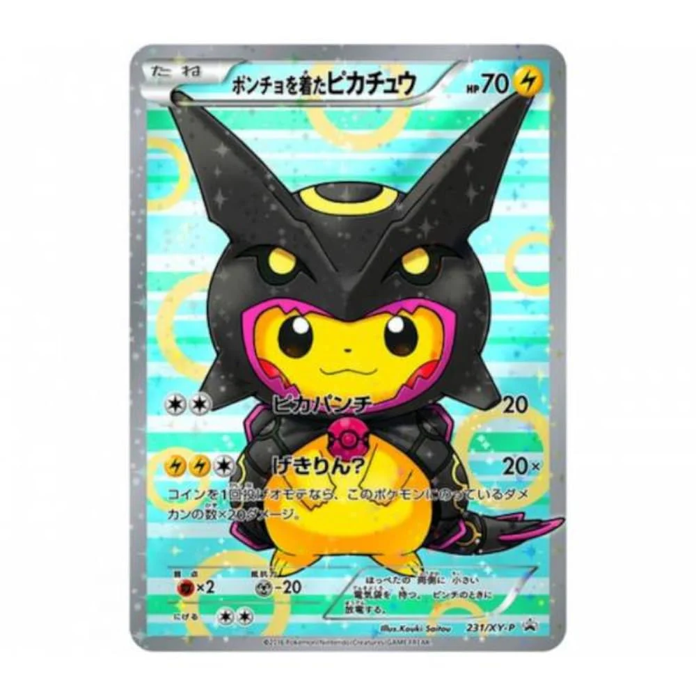 Pokemon Pikachu Rayquaza Poncho Gym Box Japanese