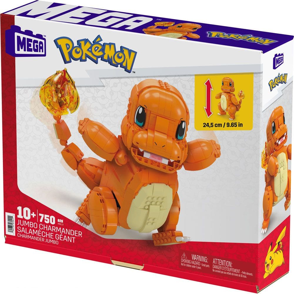 Pokemon Mega Construx Bauset Jumbo Charmander 25cm