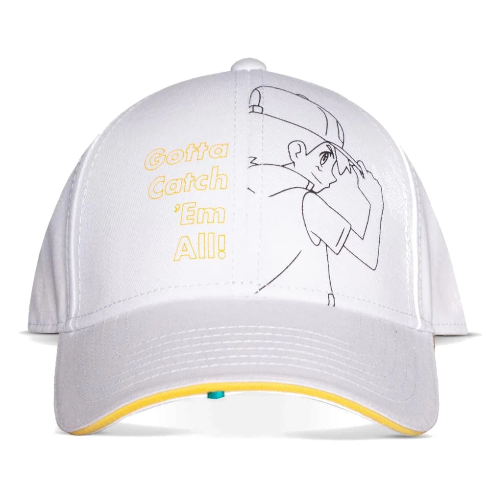 Pokémon Adjustable Cap Ash Basic White (Men)