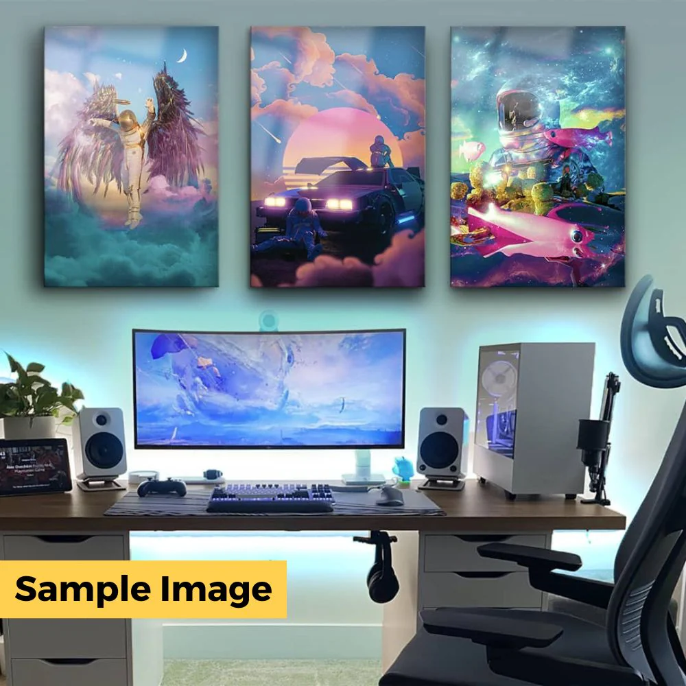 Acrylic Art Nintendo Game Room Madness