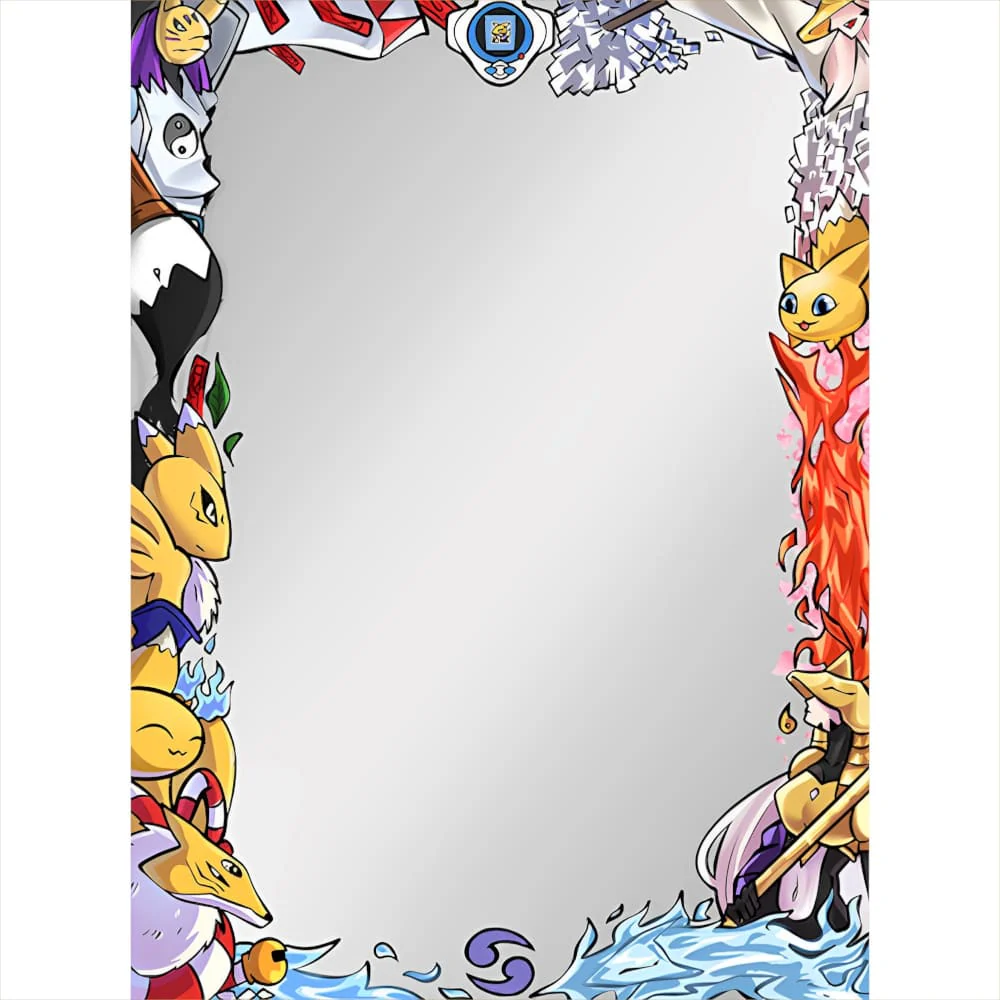 GuardUp Border Sleeves Yellow Fox Priestess 60 pieces