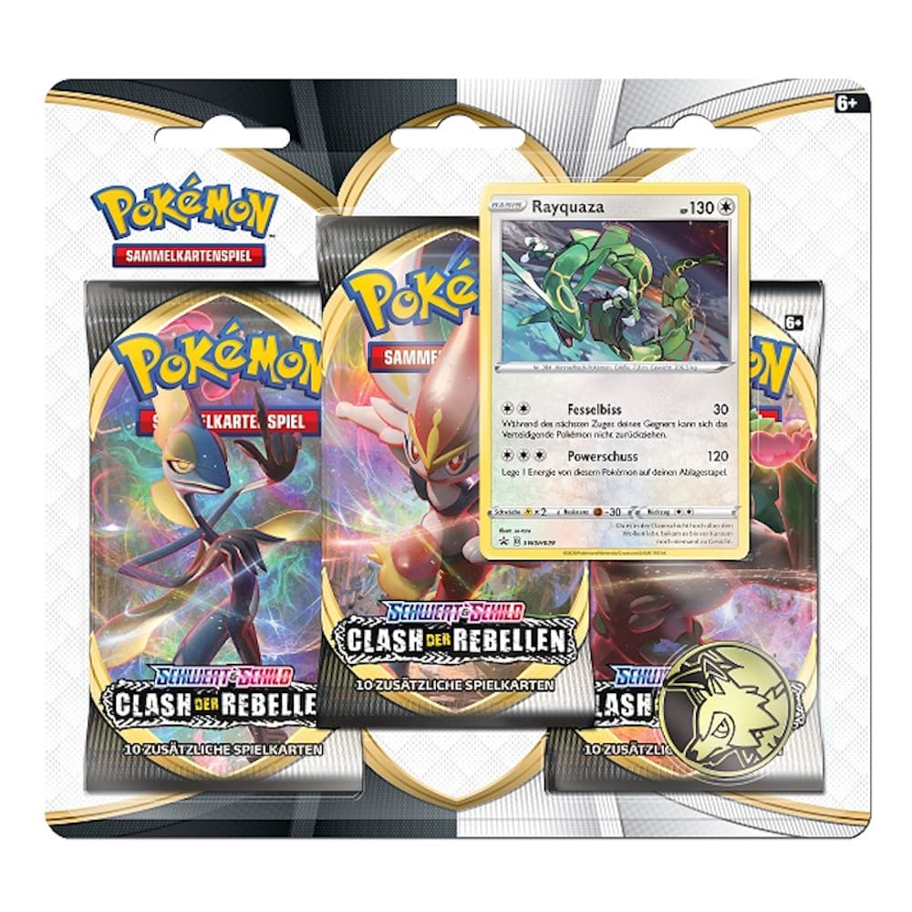 Pokemon Clash of the rebels 3-Pack Blister Rayquaza