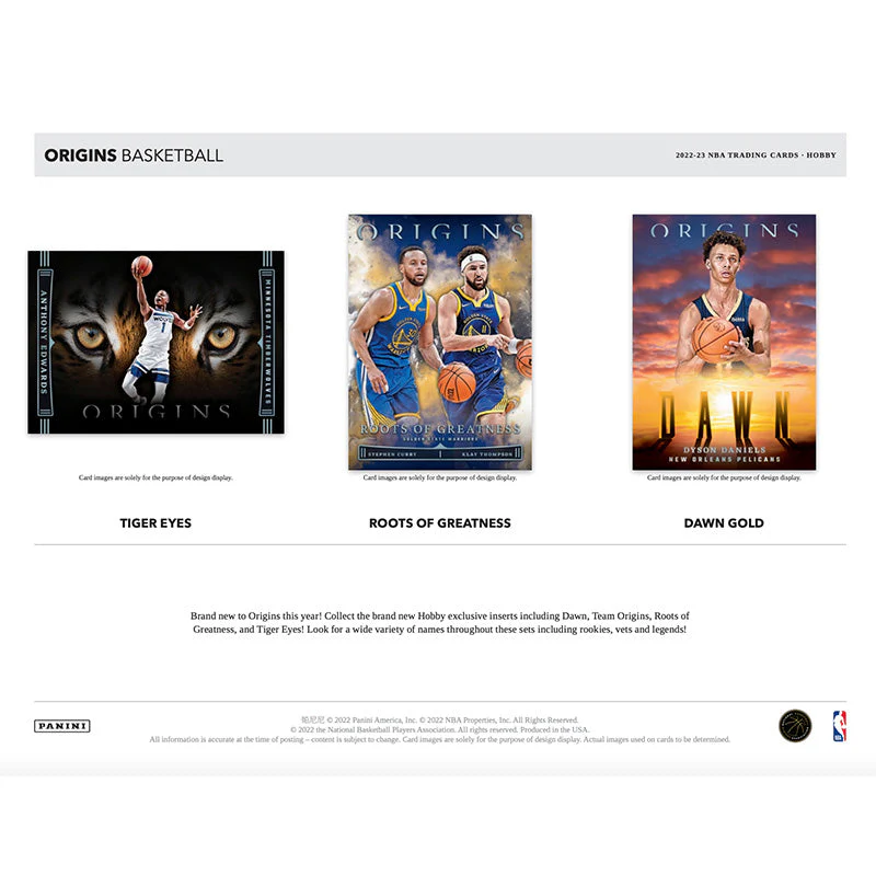 2022/23 Panini Origins Basketball Hobby 12 Box Case