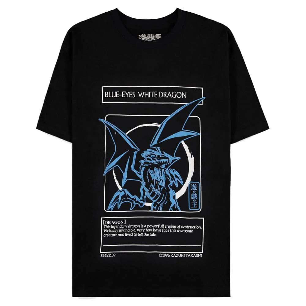 Yu-Gi-Oh! T-Shirt Blue-Eyes White Dragon - Black (Men´s)
