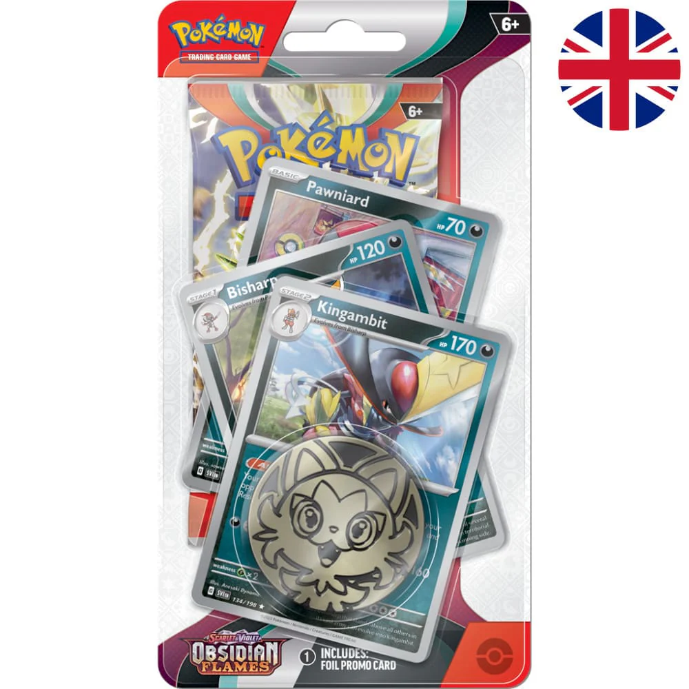 Pokemon Obsidian Flames Premium Checklane Blister Kingambit