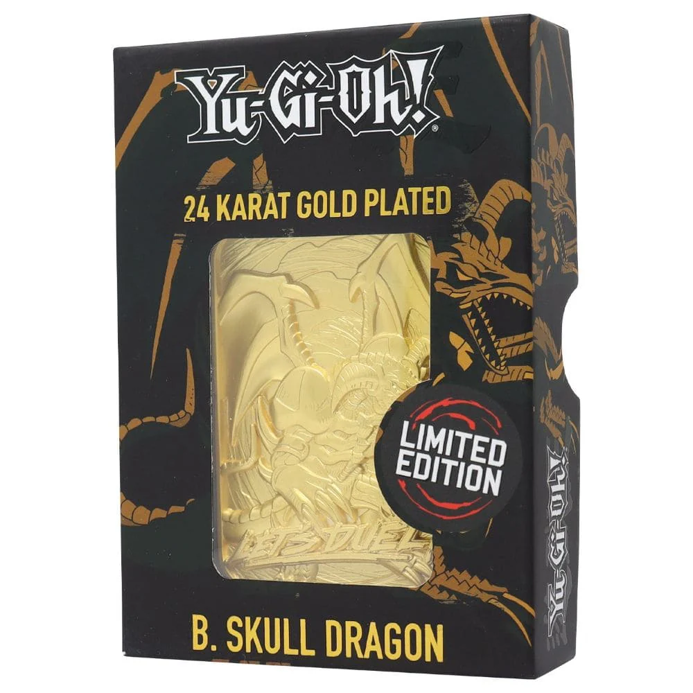 Yu-Gi-Oh! 24k Gold Plated Collectible Black Skull Dragon