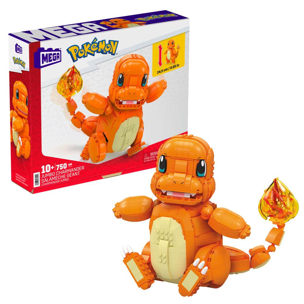 Pokemon Mega Construx Bauset Jumbo Charmander 25cm
