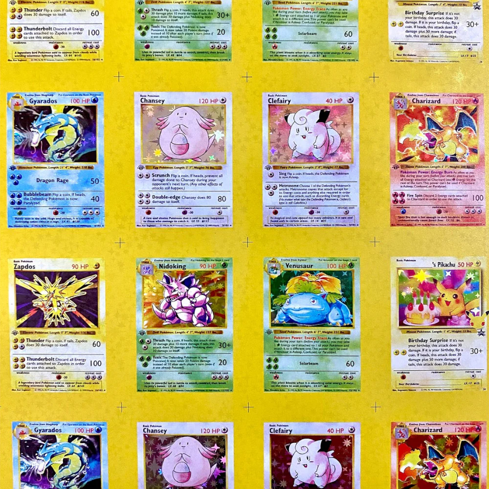 Pokéfan Base Set Mini - Uncut Sheet 47cm x 37cm English