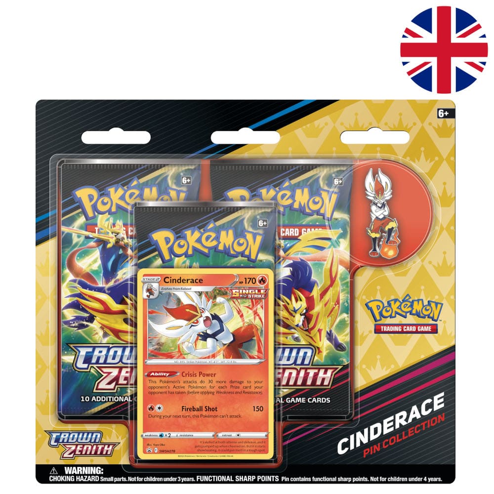 Pokemon Crown Zenith 3er Blister Cinderace