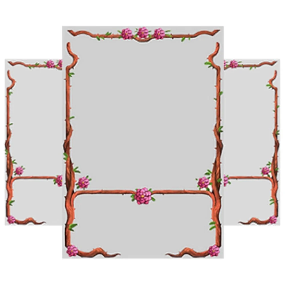 Solaris Border Sleeves Pink Flower