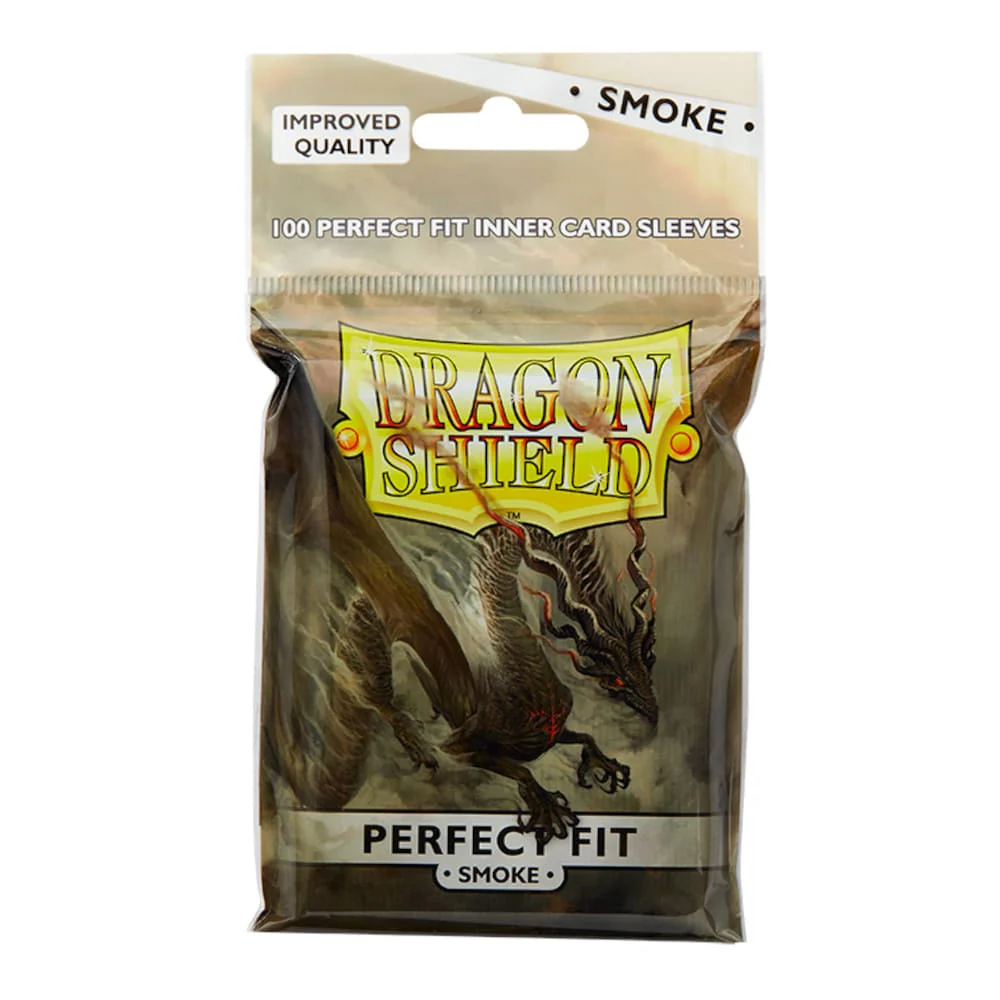 Dragon Shield Standard Size Perfect Fit Sleeves 100 pieces of Smoke