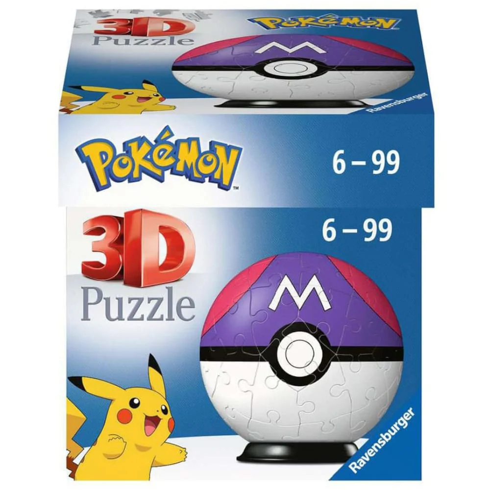 Pokemon 3D Puzzle Pokéballs Master Ball (54 pieces)