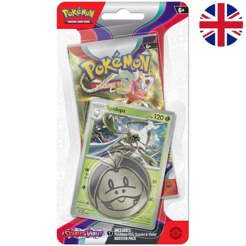 Pokemon Scarlet & Violet Checklane Blister Spidops