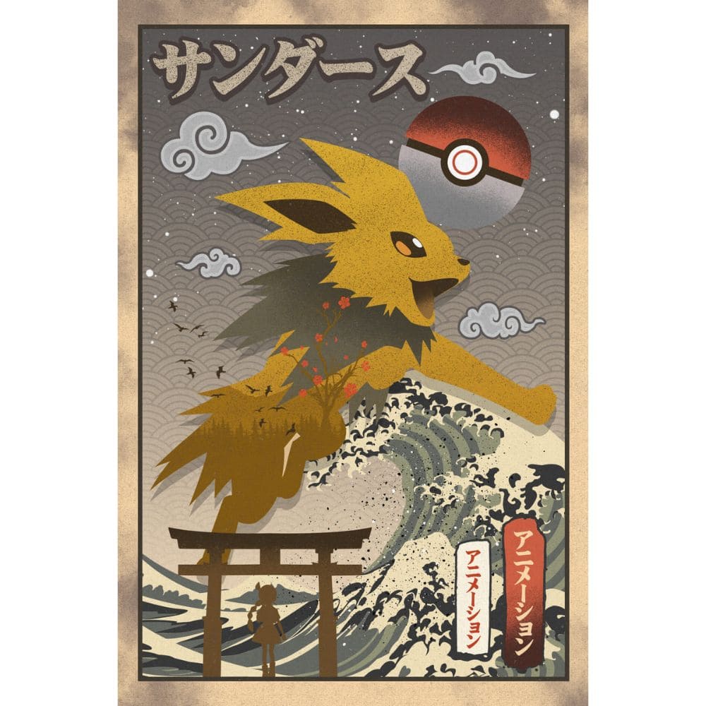 Acrylic Art Pokemon Jolte Power